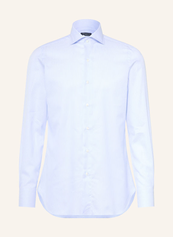 FINAMORE 1925 Hemd NAPOLI EDUARDO Regular Fit HELLBLAU / WEISS