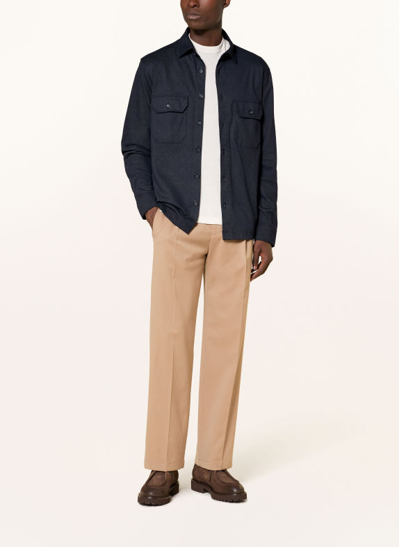 DESOTO Overjacket van jersey DONKERBLAUW