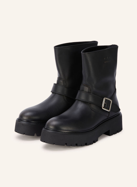 COPENHAGEN STUDIOS Plateau-Boots CPH900 ZWART / ZILVER