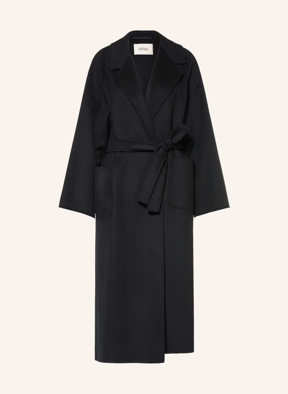 ARMA Wool coat BLACK