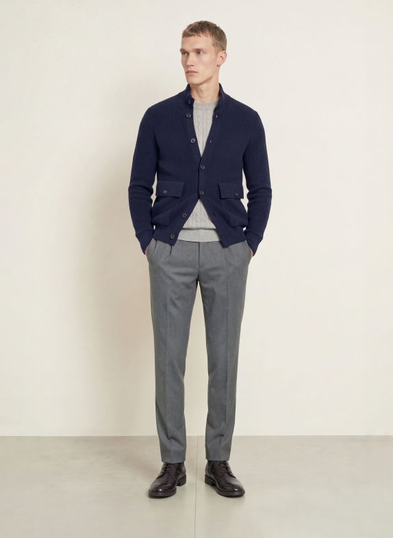 LARDINI Cardigan DARK BLUE