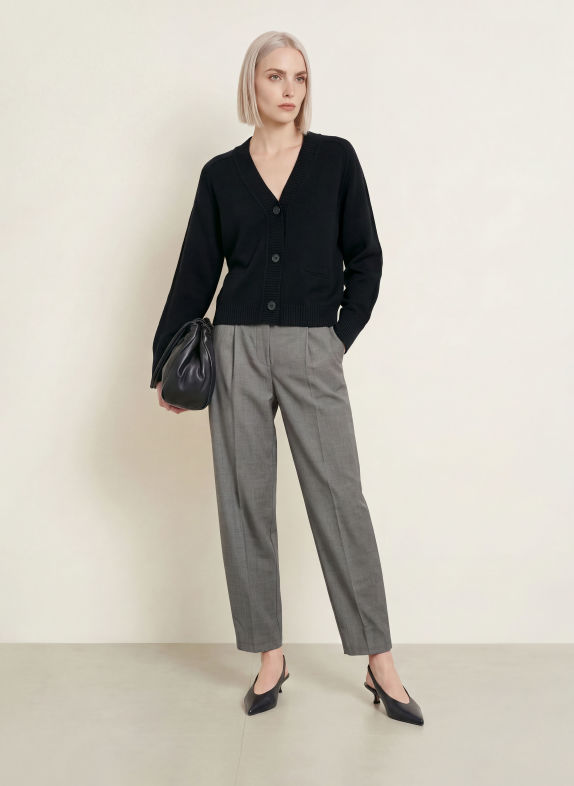 REPEAT Cashmere Cardigan BLACK