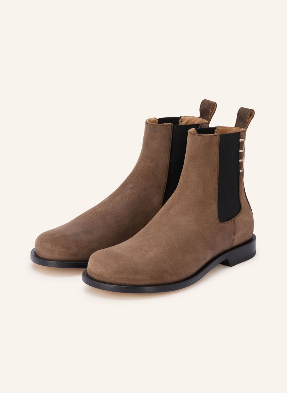 JW ANDERSON Bottines Chelsea TAUPE / NOIR