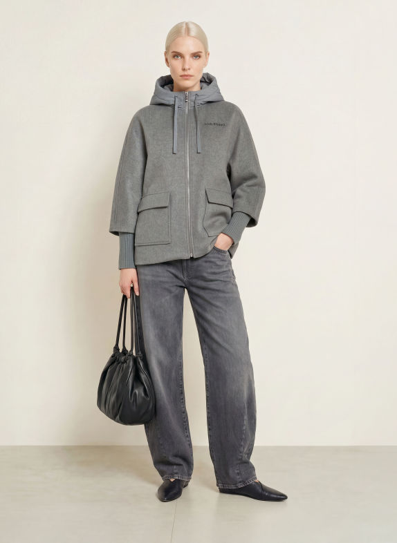 Smith & Soul Jacke im Materialmix GRAU