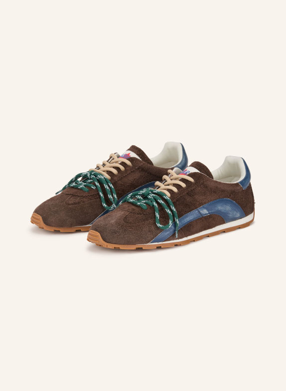 DSQUARED2 Sneakersy DC-642 TMAVĚ HNĚDÁ / TMAVĚ MODRÁ
