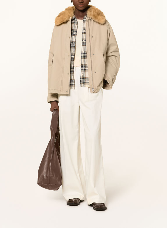 Marc O'Polo Parka avec col en fausse fourrure amovible TAUPE / BEIGE