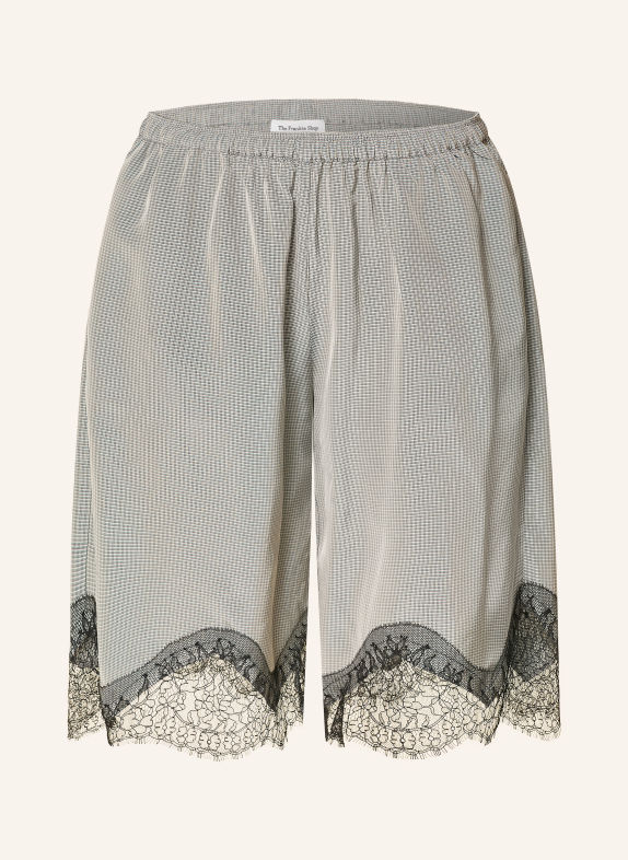 The Frankie Shop BAXTER-Bermuda met kant DONKERGRIJS / CRÈME / ZWART