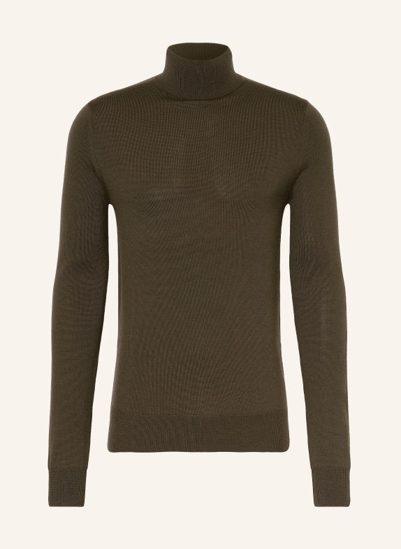 The Frankie Shop Rollkragenpullover EVE aus Merinowolle KHAKI