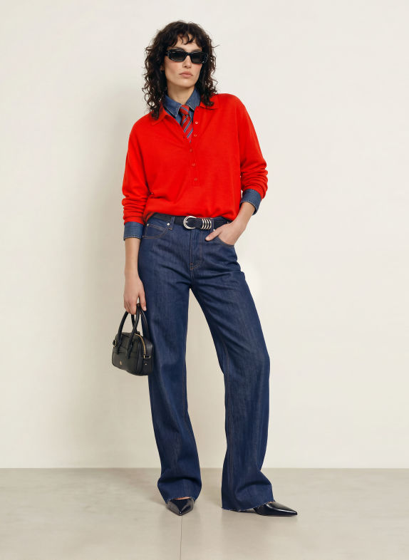 The Frankie Shop Rovné džíny DALSTON 335 DARK WASH