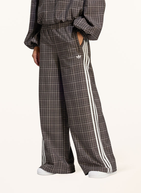 adidas Originals Track Pants CHECK DUNKELBRAUN / WEISS