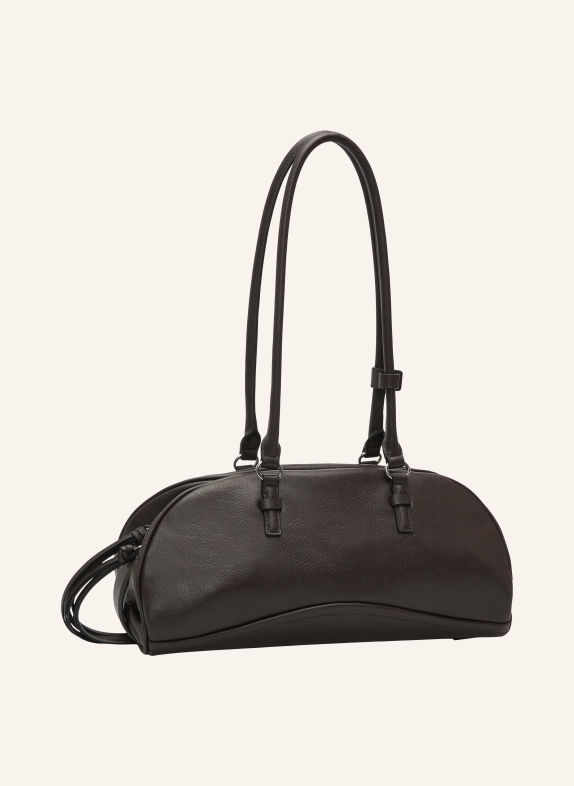 LIEBESKIND Schoudertas FRIEDA MEDIUM MARRON FONCÉ / ZILVER