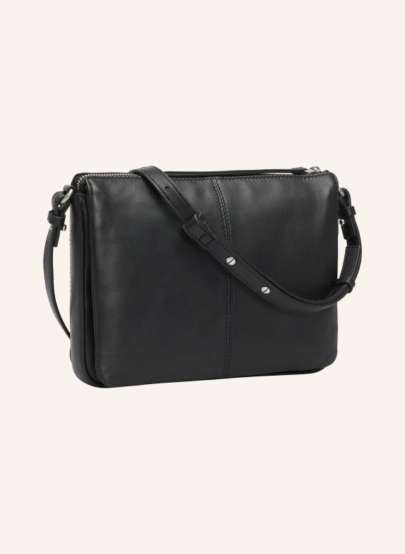 LIEBESKIND NINA MEDIUM Crossbody Bag BLACK / SILVER