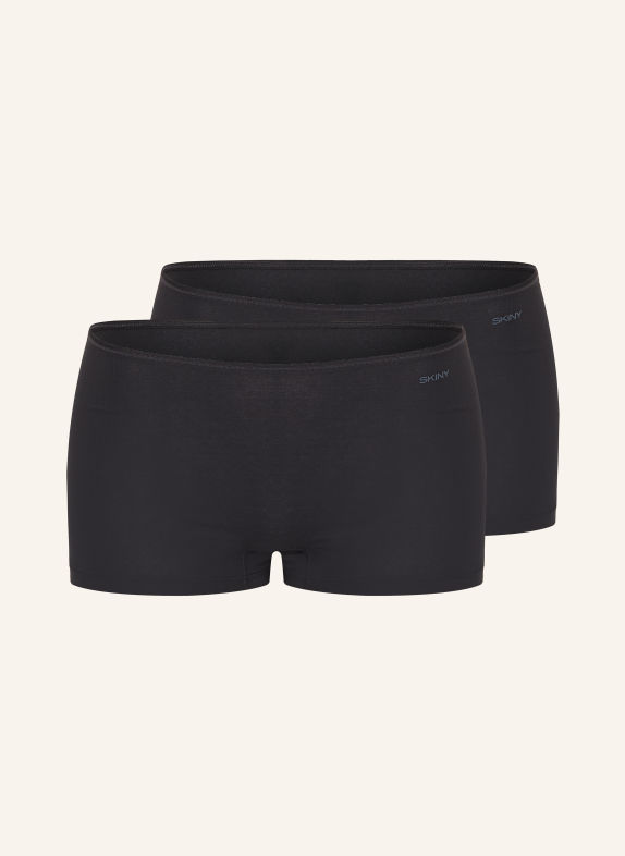Skiny 2-Pack of SKINY ADVANTAGE COTTON STRETCH Panties BLACK