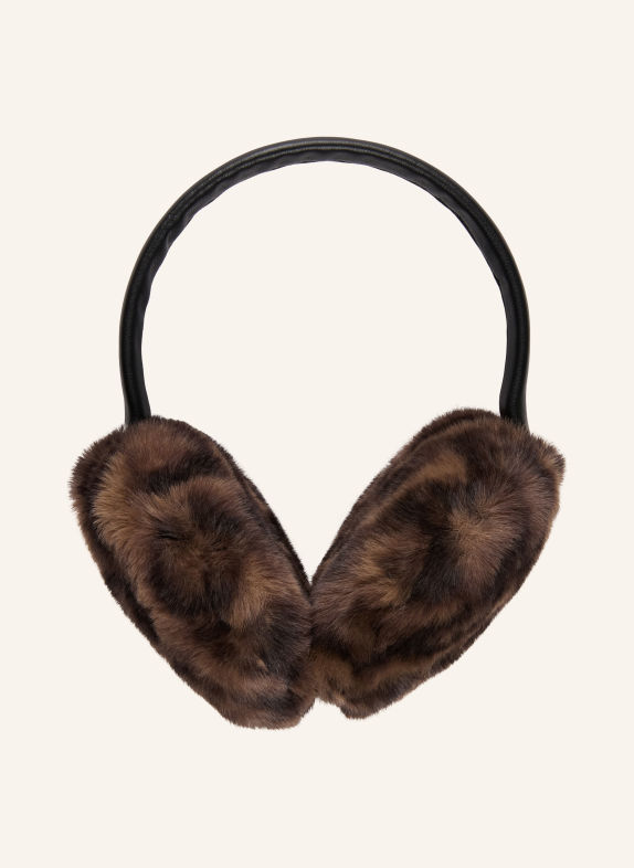 APPARIS Cache-oreilles ESME en fausse fourrure MARRON / NOIR