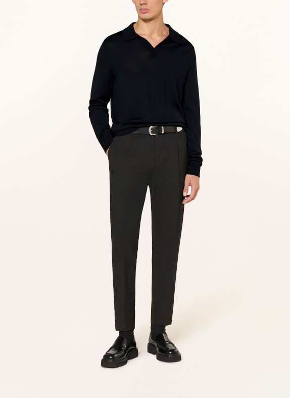 STRELLSON Strikket poloshirt MAREK SORT