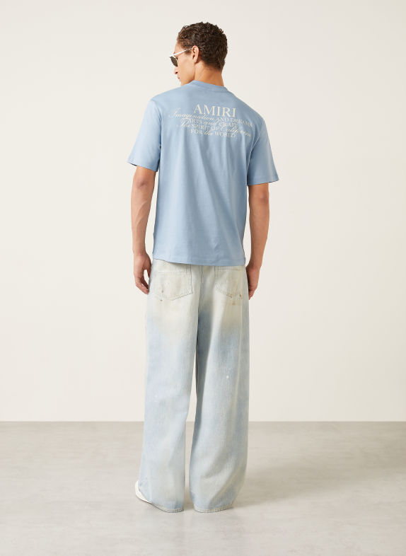 AMIRI T-shirt LIGHT BLUE