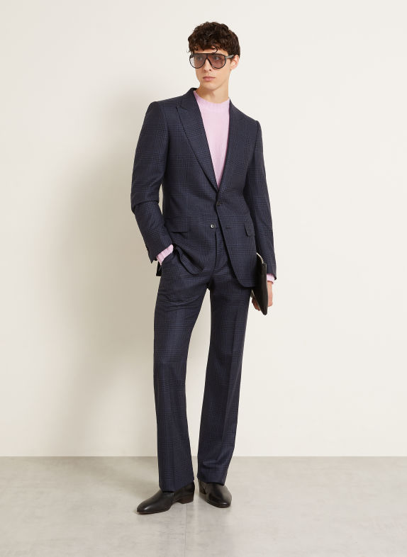 TOM FORD Anzughose Regular Fit UUC NAVY MULTICOLOR