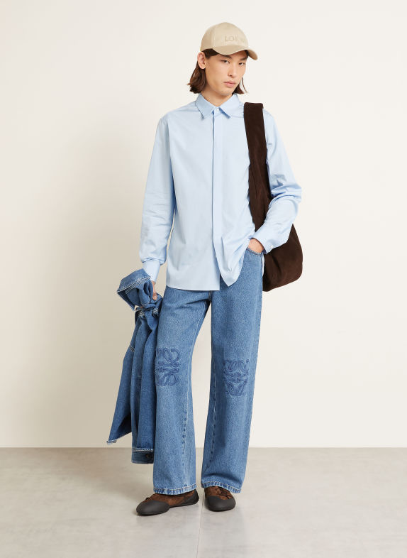 LOEWE Košile Comfort Fit TMAVĚ MODRÁ