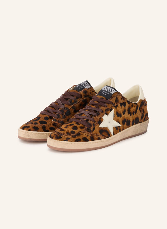 GOLDEN GOOSE Sneaker BALL STAR BRAUN / DUNKELBRAUN / CREME