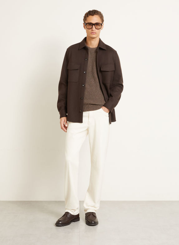 AGNONA Cashmere-Pullover TAUPE