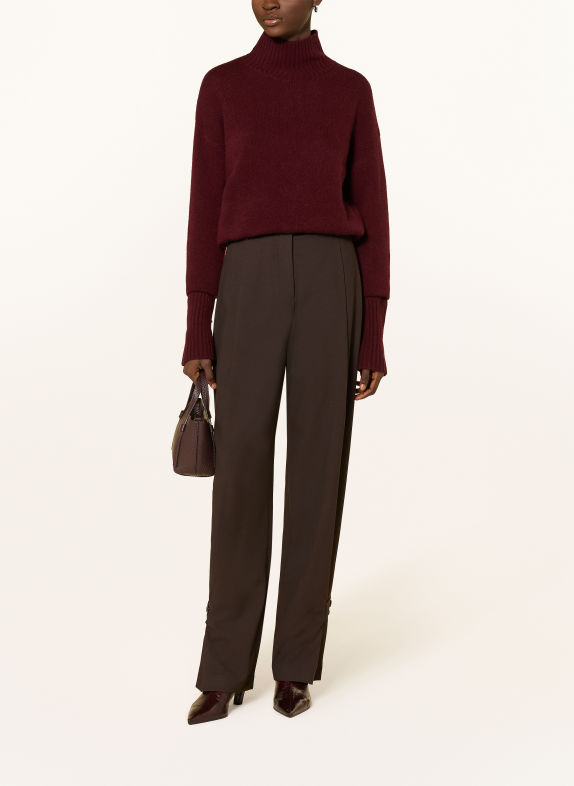 GUESS Knitted bodysuit with cashmere DARK RED