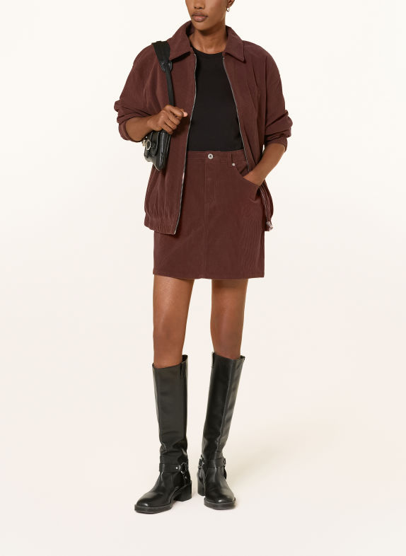 HUGO RAMI Cord Skirt BROWN