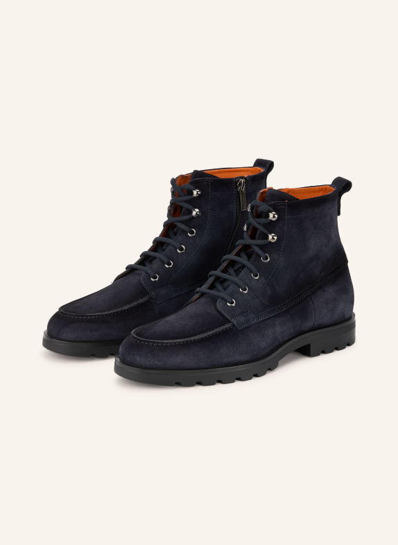 Santoni Boots à lacets FLAIR BLEU FONCÉ