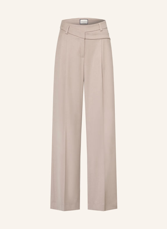 SEDUCTIVE AMALYA Wide-leg trousers TAUPE