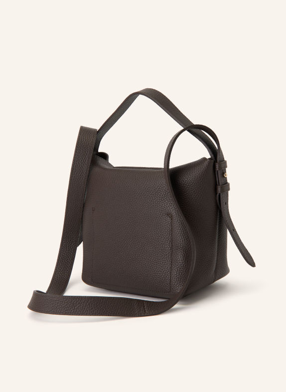 LONGCHAMP Skuldertaske LE CADENCE SMALL MØRKEBRUN / GULD