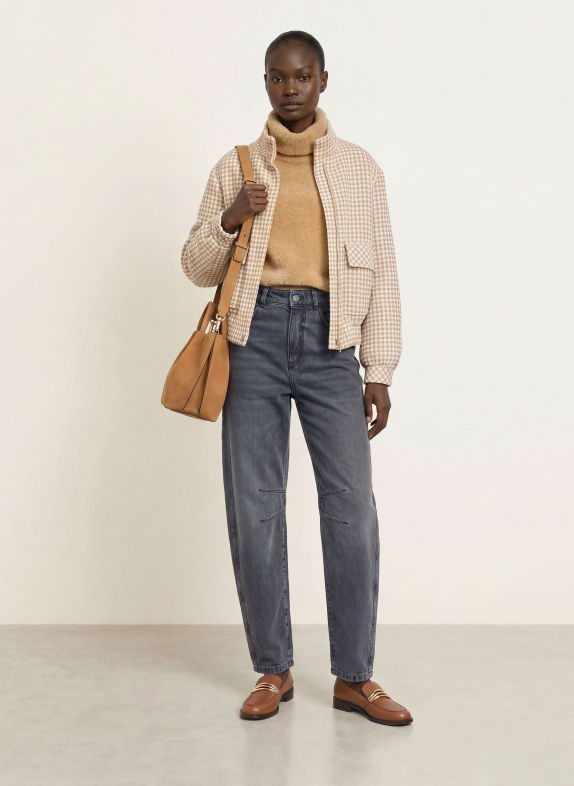 MARC CAIN RUMA Barrel-leg jeans 880 anthrazit