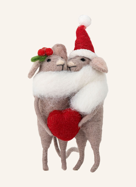 Bloomingville PEO Decorative Ornaments TAUPE / CREAM / RED