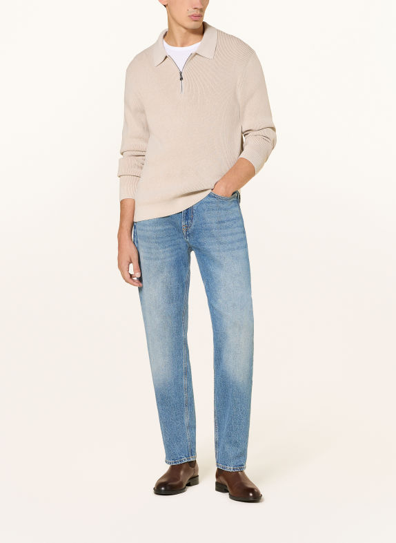 JOOP! JEANS Tricou polo din tricot CHILESCO BEJ