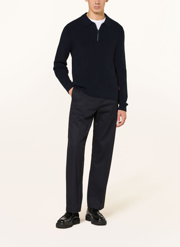 JOOP! JEANS Strick-Poloshirt CHILESCO DUNKELBLAU