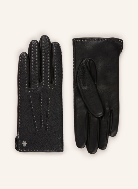 ROECKL Leren handschoenen NOTTINGHAM ZWART