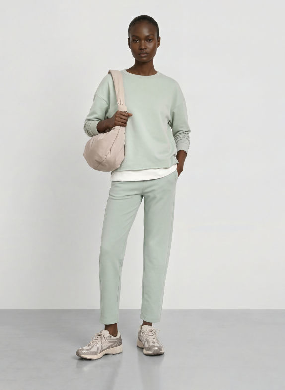 ELBSAND RIXA Sweatpants LIGHT GREEN