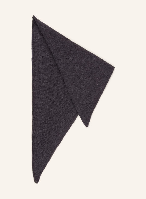 DRYKORN RENOIRD triangular scarf with alpaca DARK GRAY