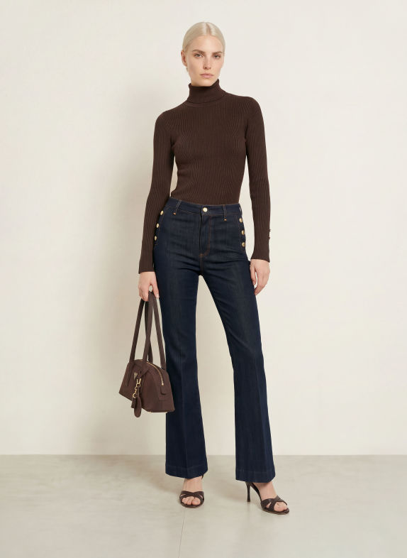GUESS ELLIE met lange mouwen MARRON FONCÉ