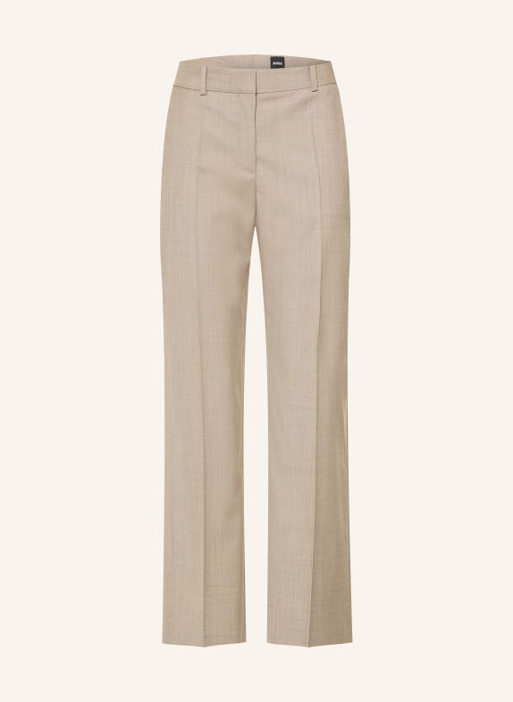 BOSS TILDANI Wide-leg trousers TAUPE