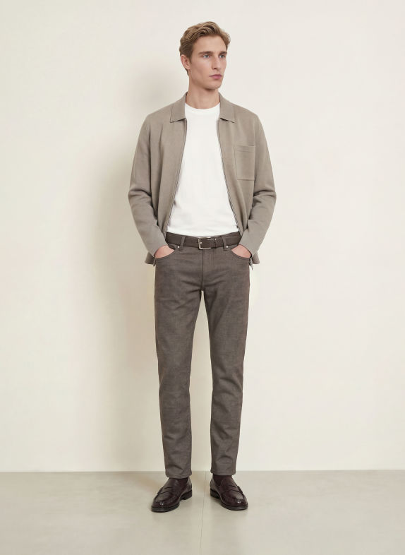BRAX Broek CADIZ Straight Fit 52 chocolate