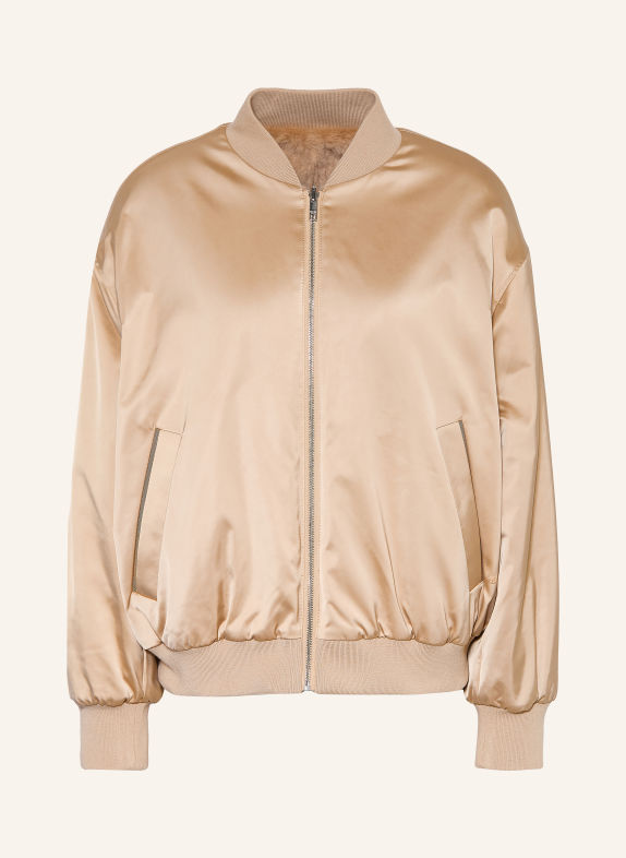 BOSS Satinblouson PETISA zum Wenden BEIGE