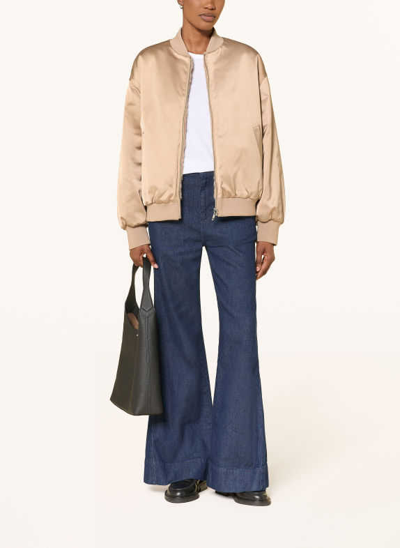BOSS Satinblouson PETISA zum Wenden BEIGE