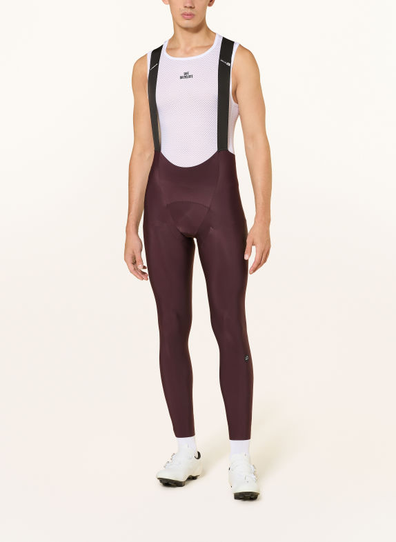 ASSOS Pantaloni de ciclism MILLE GT SPRING FALL S11 cu bretele și inserție căptușită ROȘU ÎNCHIS / ALB