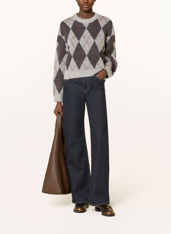 mavi Sweater DARK GRAY / BROWN / LIGHT GRAY