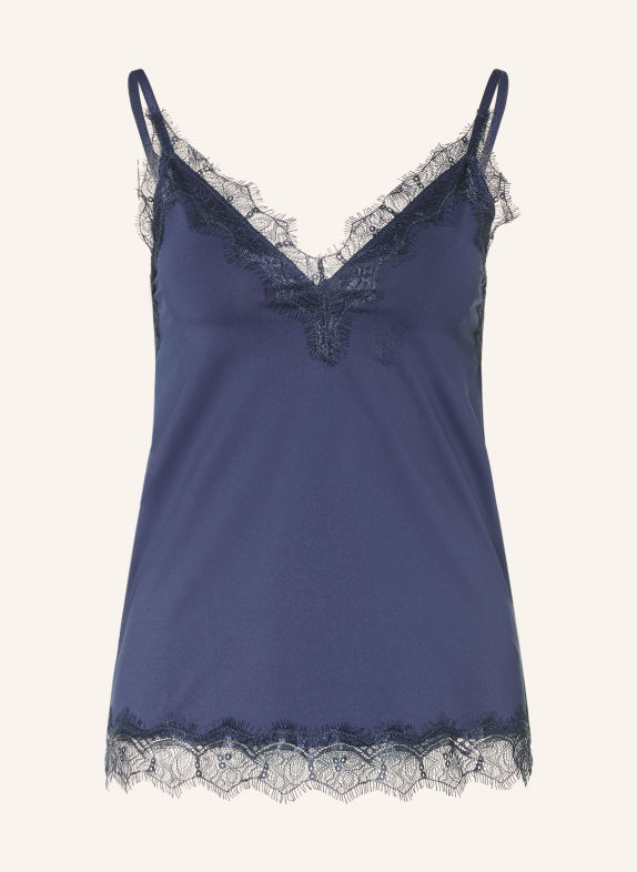 rosemunde BRIDGET Top with Lace DARK BLUE