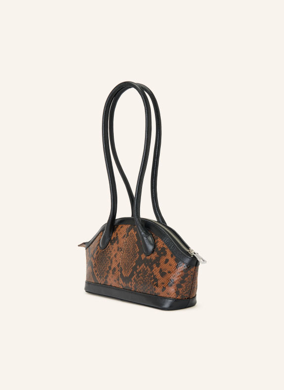 NÚNOO AYO MEDIUM Shoulder bag BLACK / BROWN