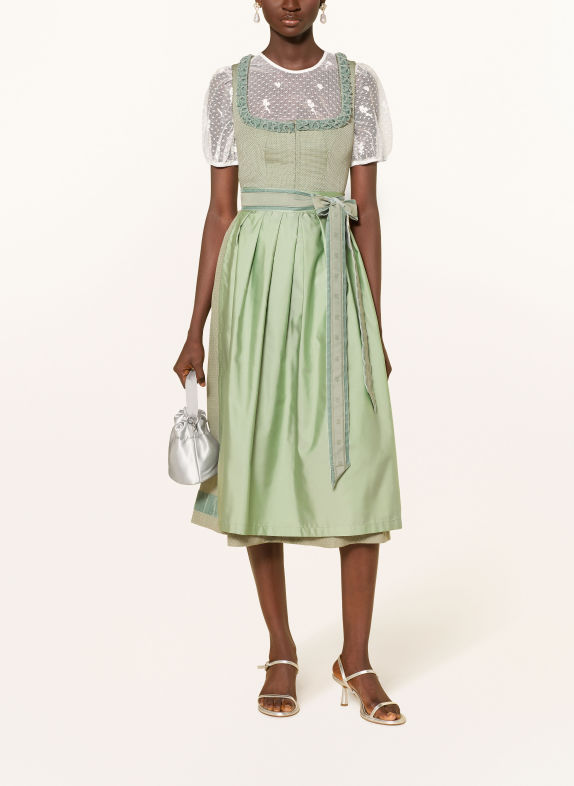 RIANI Dirndl VERDE DESCHIS / KAKI