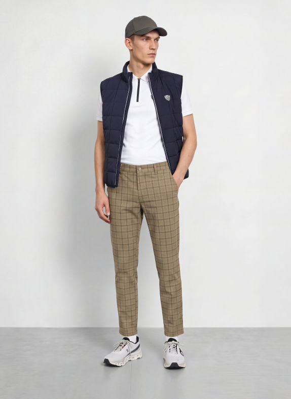 ALBERTO Golfbroek ROOKIE REVOLUTIONAL© CHECK WR LICHTGROEN / DONKERGRIJS / DONKERGROEN
