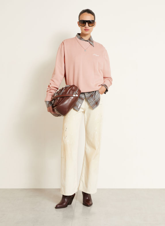 Acne Studios Sweatshirt ROZE / WIT