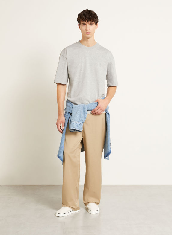 AMI PARIS T-shirt GRIS CLAIR