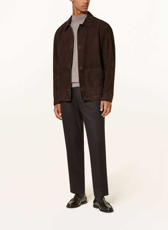 JOOP! Jakkesætbukser RENNET Regular Fit 210 Medium Brown 210